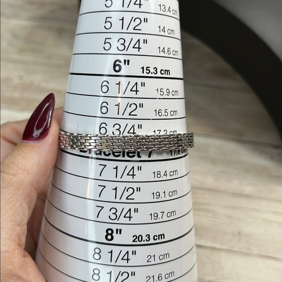 Monet Silver Chain Bracelet - Picture 7 of 8